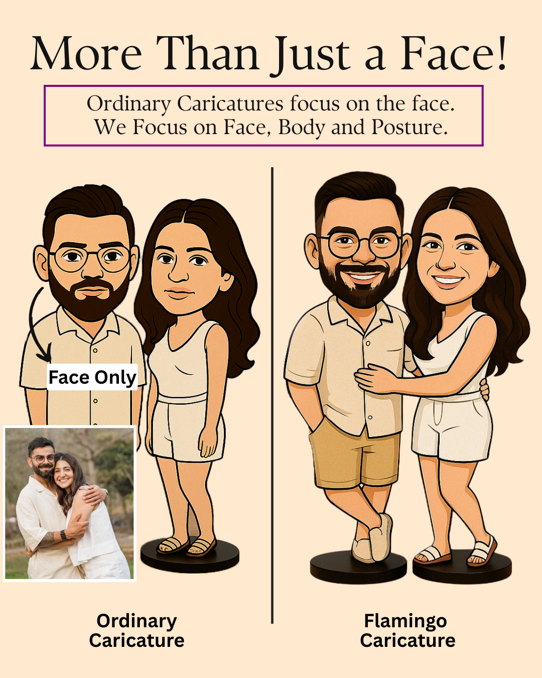 Wallet Adda Couple Caricature