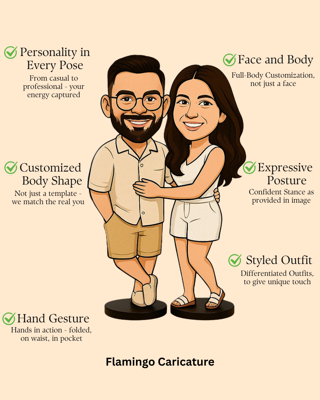 Wallet Adda Couple Caricature