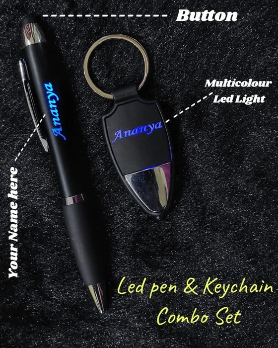Led Pen & Keychain Combo set
