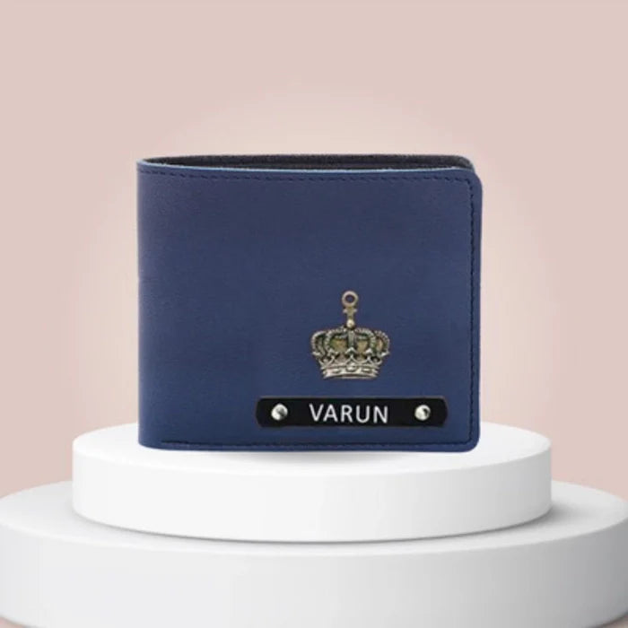 Personalized Men's Wallet 1.0 (metal name plate)