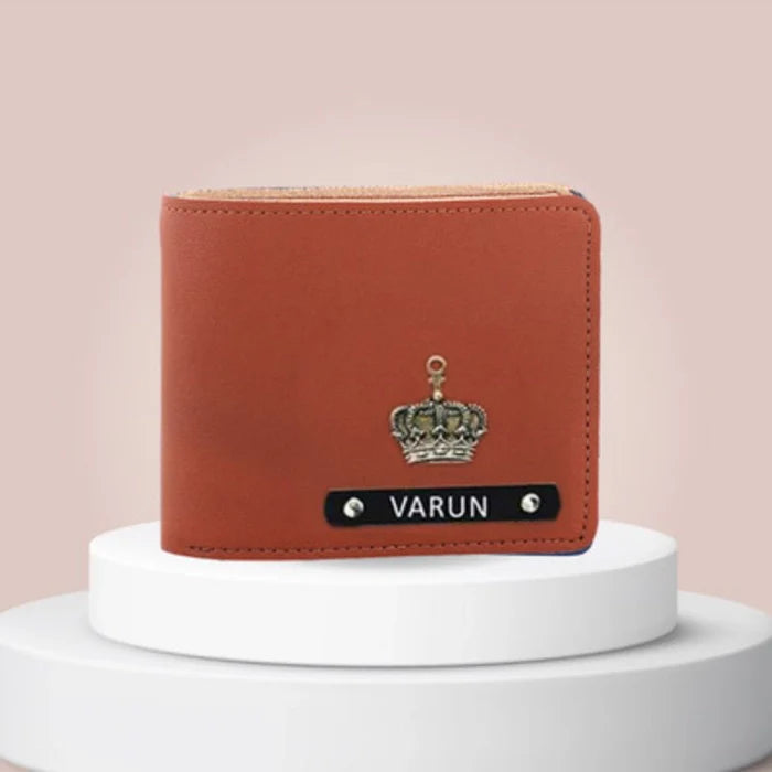 Personalized Men's Wallet 1.0 (metal name plate)