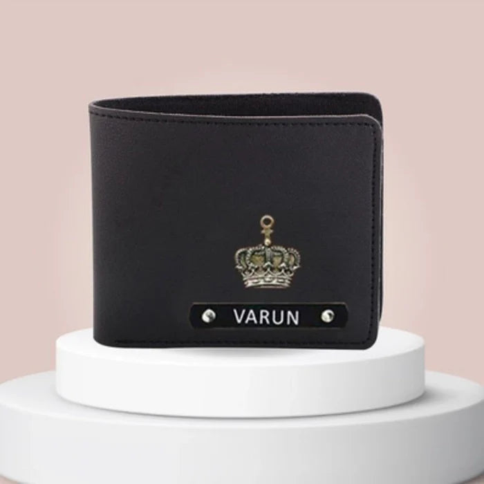 Personalized Men's Wallet 1.0 (metal name plate)