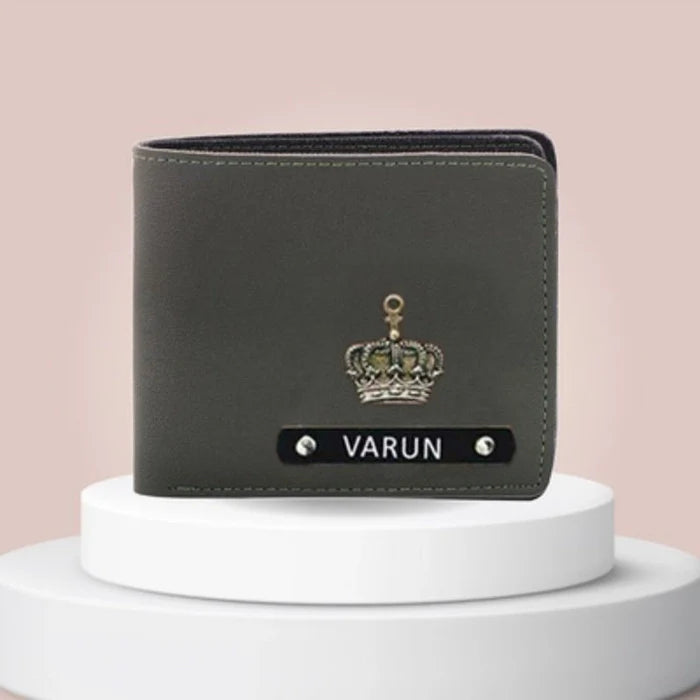 Personalized Men's Wallet 1.0 (metal name plate)