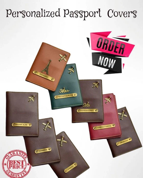 Personalized Couple Passport Covers 👩❤️👨(2 passport cover)