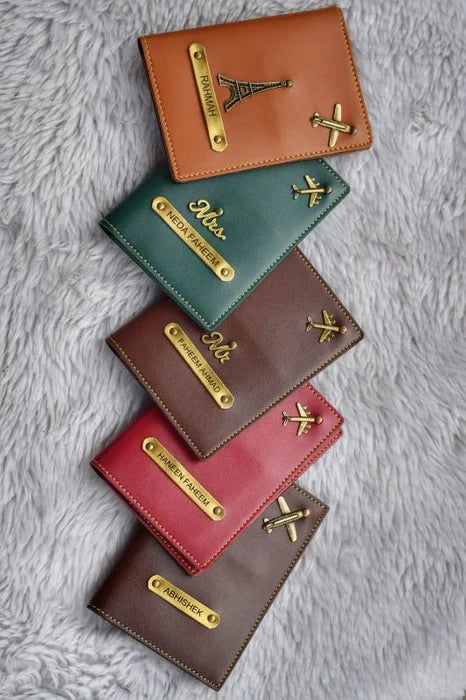 Personalized Couple Passport Covers 👩❤️👨(2 passport cover)