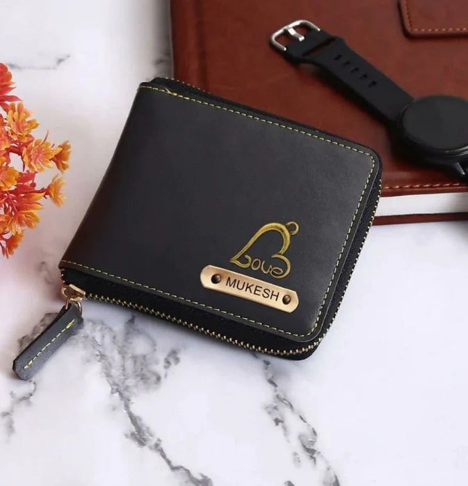 Personalized Unisex Zip around Wallet 7.0