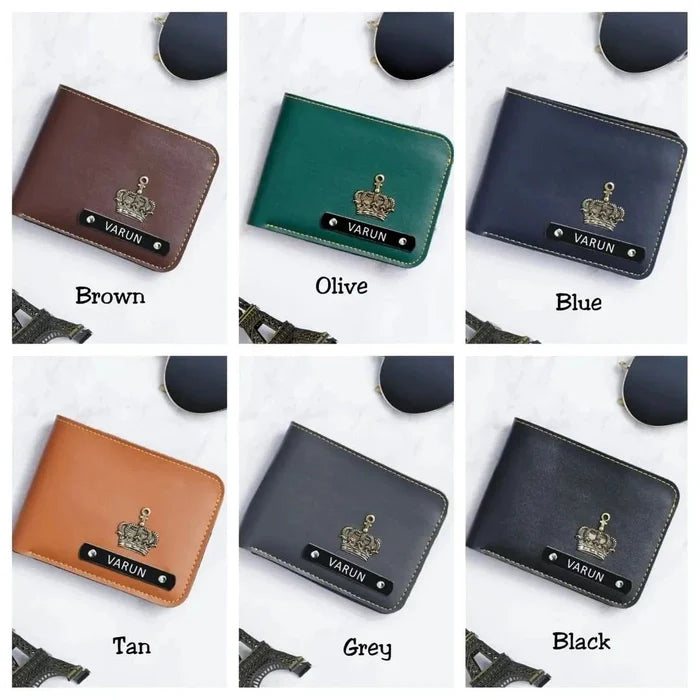 Personalized Men's Wallet 2.0 (metal name plate)