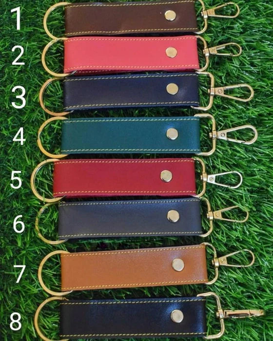 Personalized pu leather Key Chain's