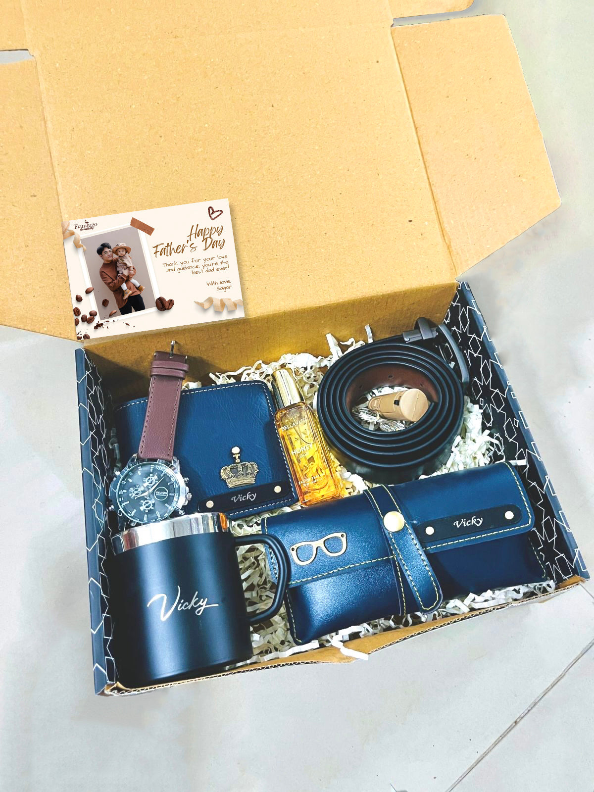 Wallet Adda Personalized Hamper for Dad