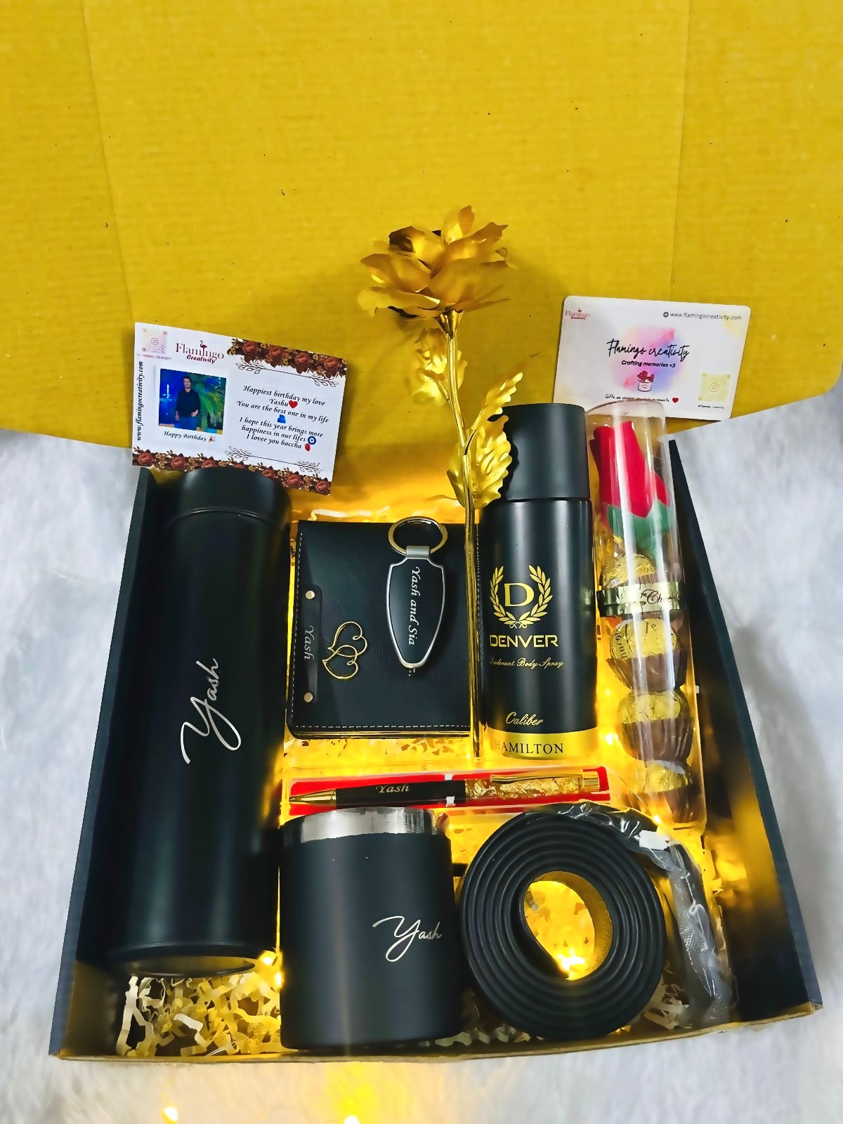 Wallet Adda Custom Name Gift Set for Him