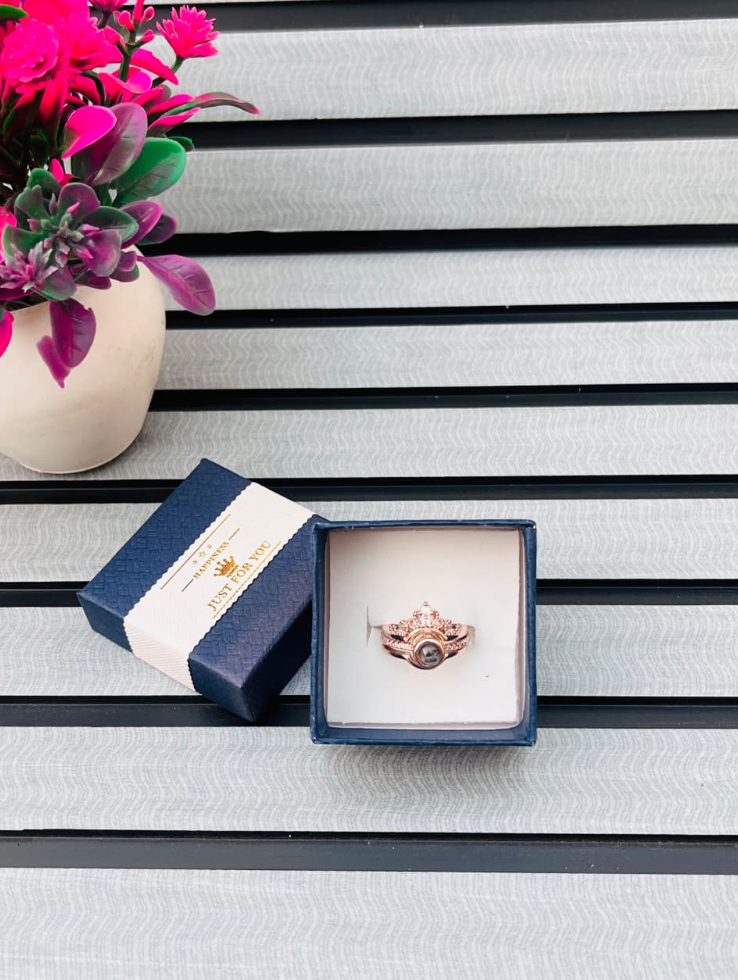 Wallet Adda Valentine Day Adjustable Diamond Queen Ring