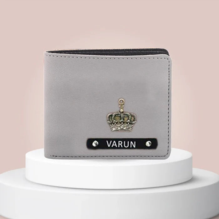 Personalized Men's Wallet 1.0 (metal name plate)