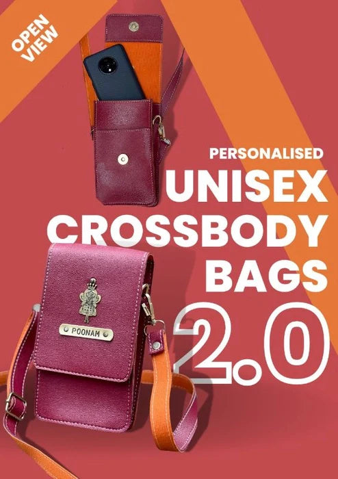 Personalised Unisex Cross Body Bag 2.0
