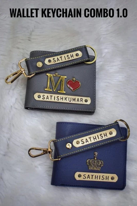 Personalized Men's Wallet & Keychain Combo 1.0