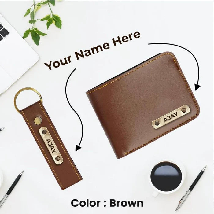 Men's Wallet And Keychain Combo 2.0( ONLY NAME)