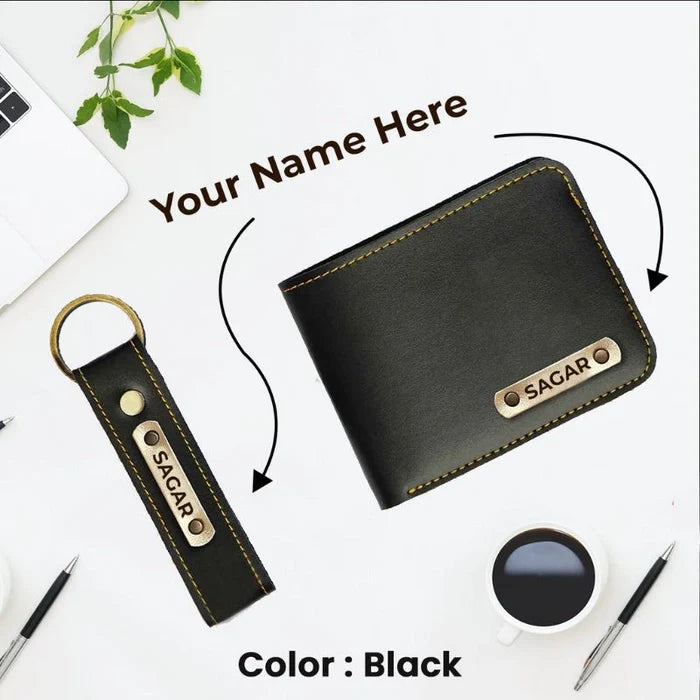 Men's Wallet And Keychain Combo 2.0( ONLY NAME)