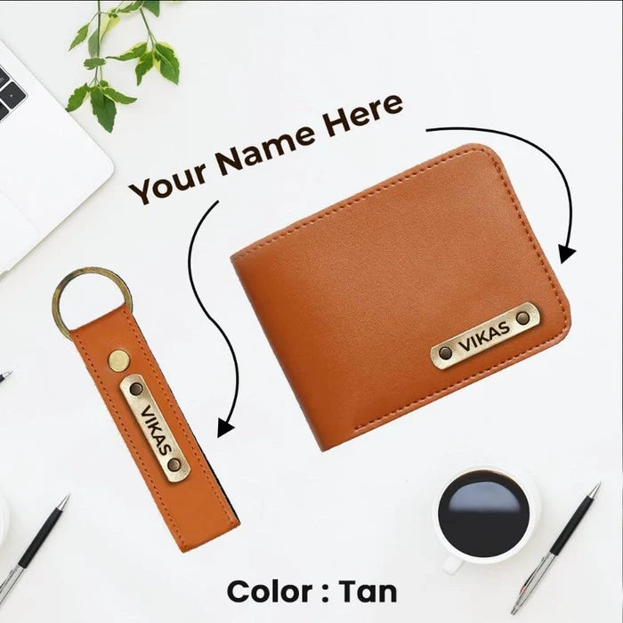 Men's Wallet And Keychain Combo 2.0( ONLY NAME)