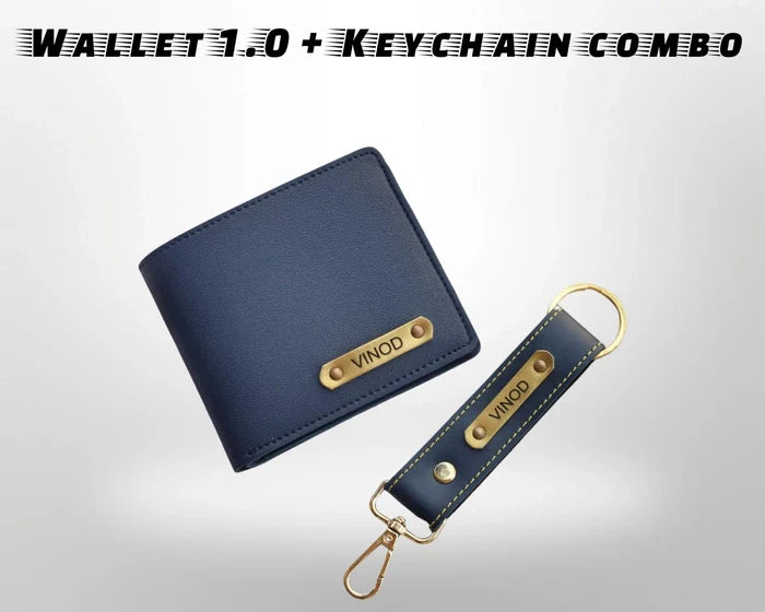 Personalized Men's Wallet & Keychain Combo 1.0