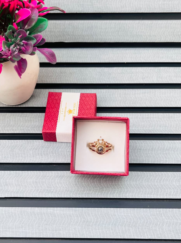 Wallet Adda Valentine Day Adjustable Diamond Queen Ring