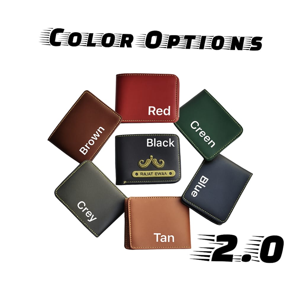 Photo wallet uv printed customised with name and charm