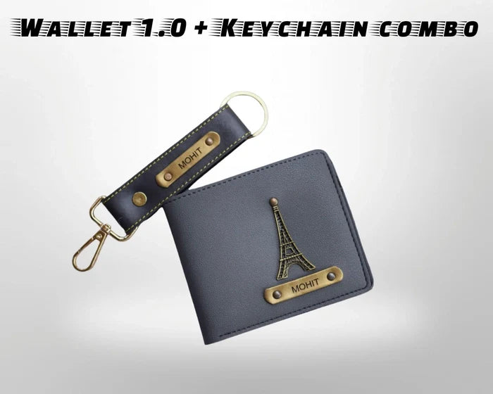 Personalized Men's Wallet & Keychain Combo 1.0